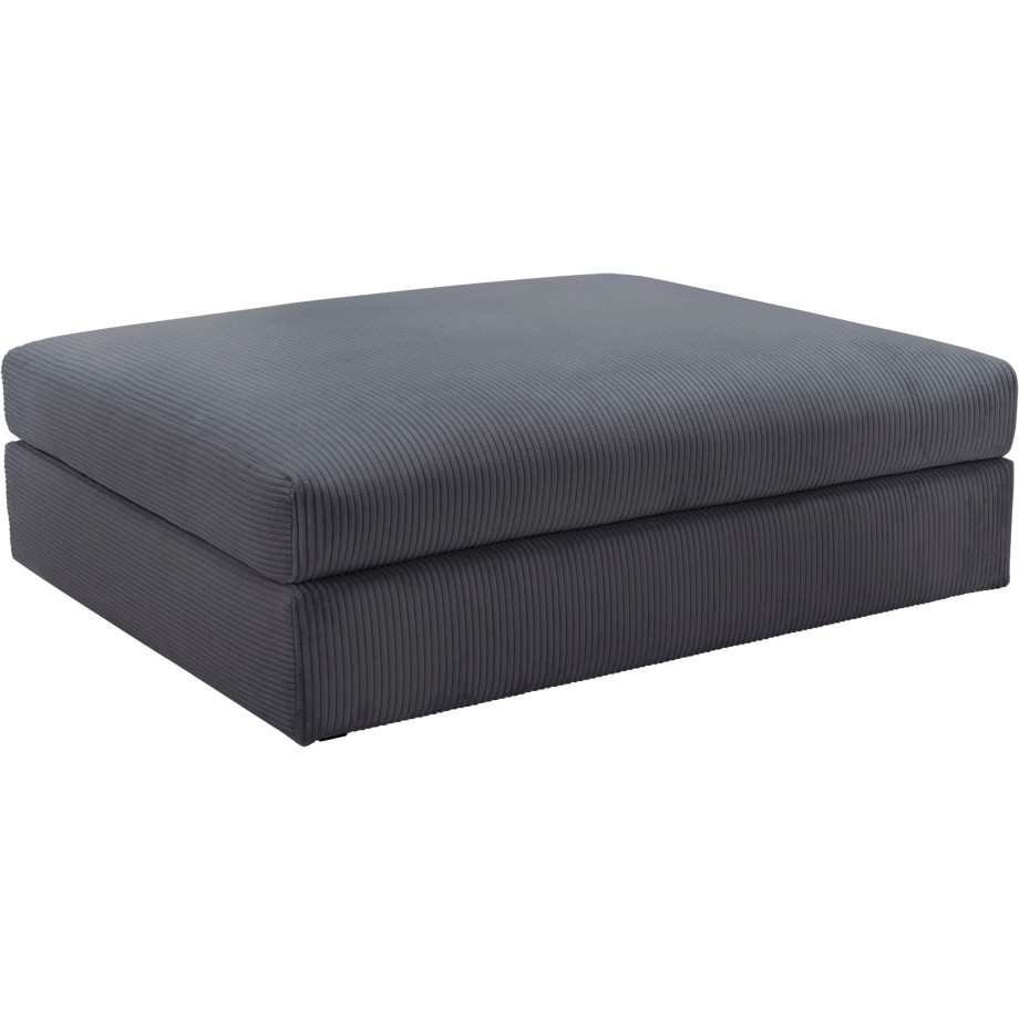 Home affaire Hocker Soft&Cosy XXL van ribfluweel afbeelding 1