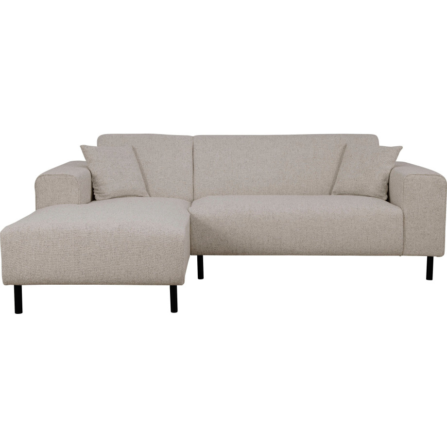 Home affaire Hoekbank ARROS L-vorm incl. losse sierkussens, afmetingen bxdxh: 235x163x81 cm, ook in ribfluweel afbeelding 1