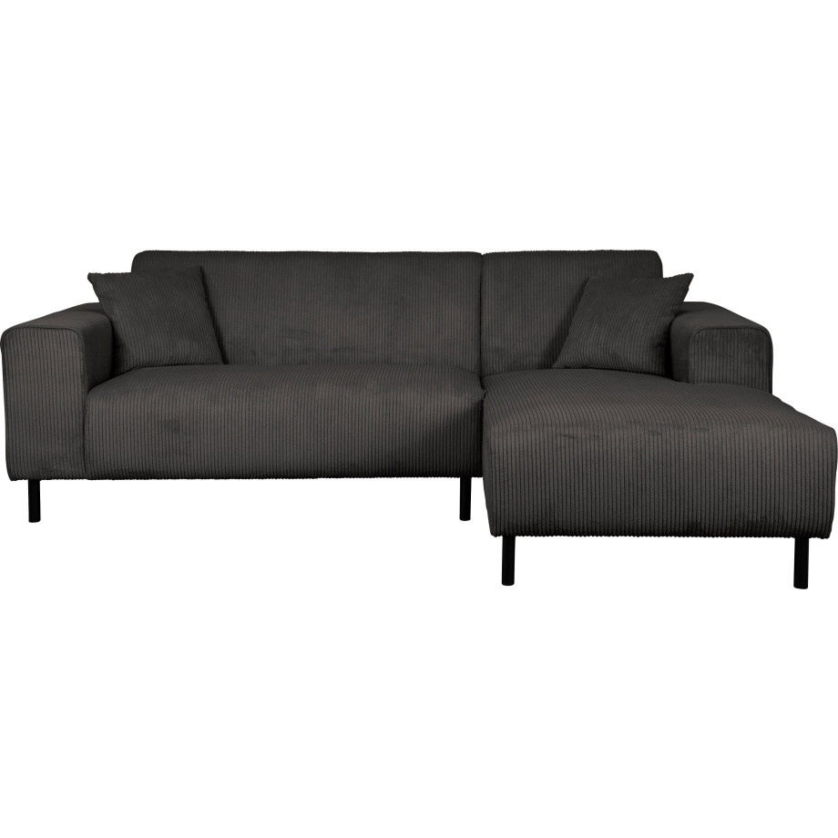 Home affaire Hoekbank ARROS L-vorm incl. losse sierkussens, afmetingen bxdxh: 235x163x81 cm, ook in ribfluweel afbeelding 1