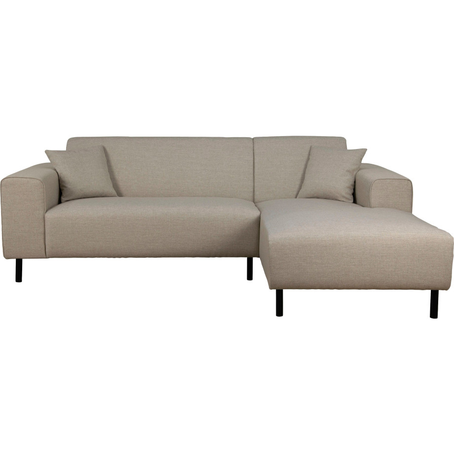 Home affaire Hoekbank ARROS L-vorm incl. losse sierkussens, afmetingen bxdxh: 235x163x81 cm, ook in ribfluweel afbeelding 1