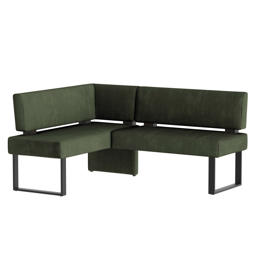 Home affaire Hoekbank Oliver met metalen frame, keukenbank verschillende hoezen cord eetkamerbank ottos choice afbeelding 1