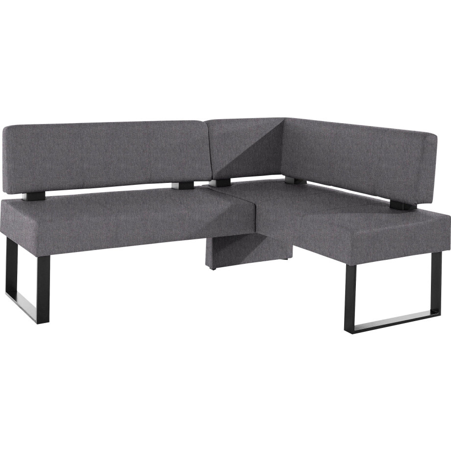 Home affaire Hoekbank Oliver met metalen frame, keukenbank verschillende hoezen cord eetkamerbank ottos choice afbeelding 1