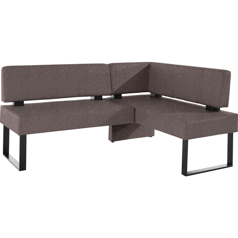 Home affaire Hoekbank Oliver met metalen frame, keukenbank verschillende hoezen cord eetkamerbank ottos choice afbeelding 1