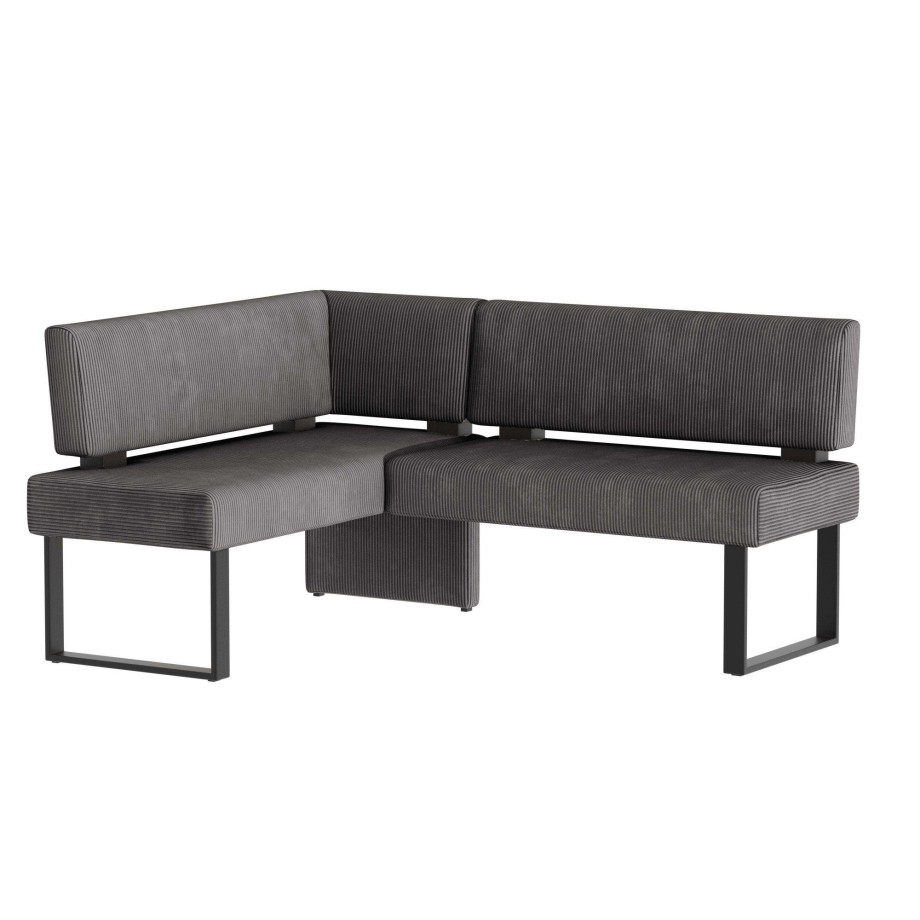 Home affaire Hoekbank Oliver met metalen frame, keukenbank verschillende hoezen cord eetkamerbank ottos choice afbeelding 1