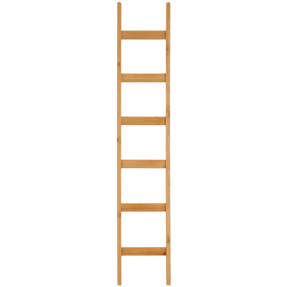 Home affaire Ladderrek Bergen van massief grenenhout, met 6 treden, hoogte 188 cm afbeelding 1