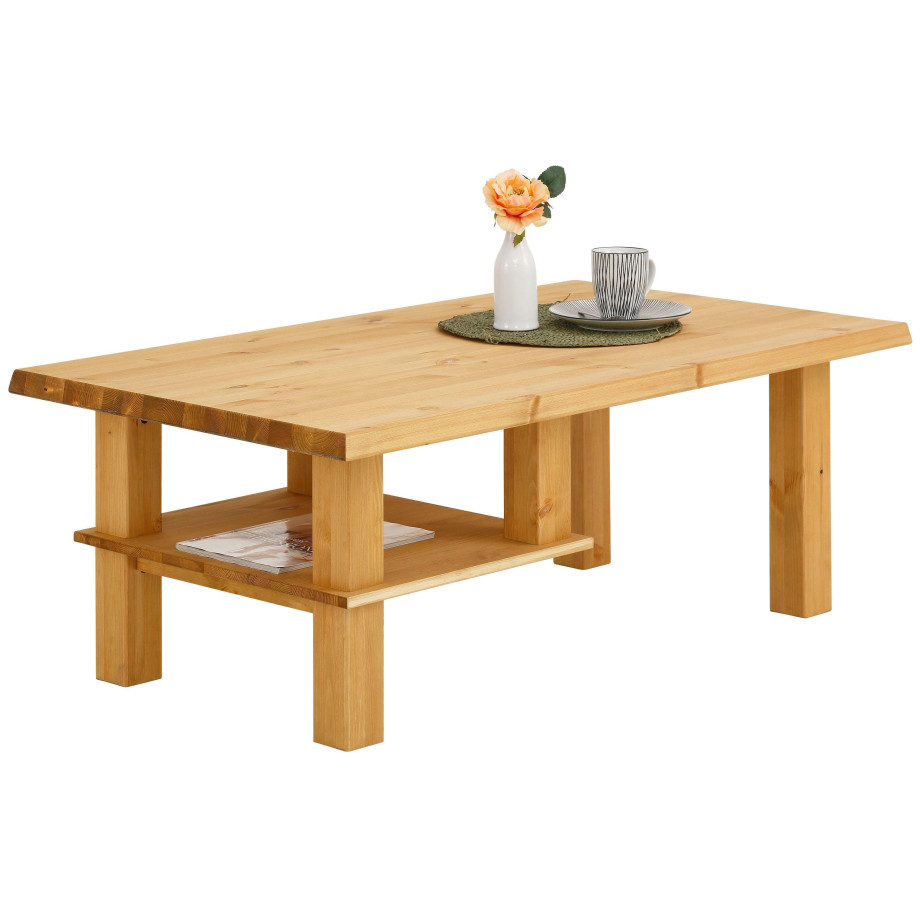 Home affaire Salontafel Ixo met 1 plank, breedte 120 cm, van massief grenen, fsc afbeelding 1