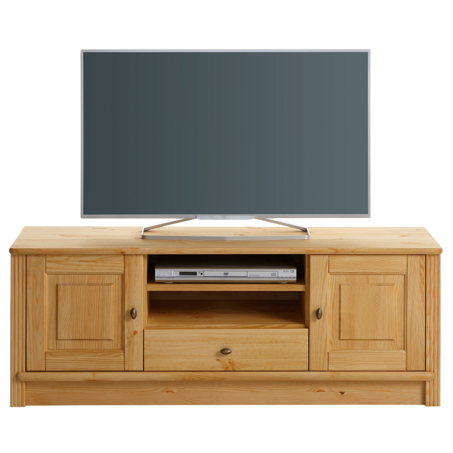 Home affaire Tv-meubel Soeren van massief grenen, breedte 131 cm, stijlvol design afbeelding 1