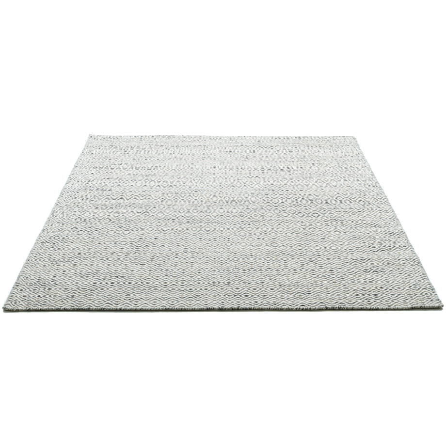my home Wollen kleed Daoulas Handgeweven tapijt, 100% wol, modern ruitpatroon, scandi design afbeelding 1