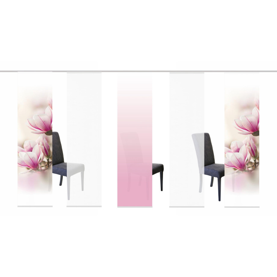 HOME WOHNIDEEN Paneelgordijn MAGNONE HxB: 245x60, inclusief bevestigingsmateriaal (5 stuks) afbeelding 1