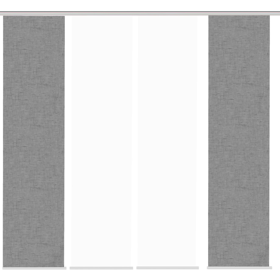 HOME WOHNIDEEN Paneelgordijn PIVE set van 4 Paneelgordijn Digidruk 4-delige set PIVE (4 stuks) afbeelding 1