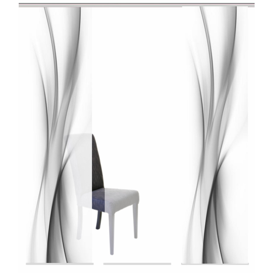 HOME WOHNIDEEN Paneelgordijn UFA HxB: 245x60, inclusief bevestigingsmateriaal (3 stuks) afbeelding 1
