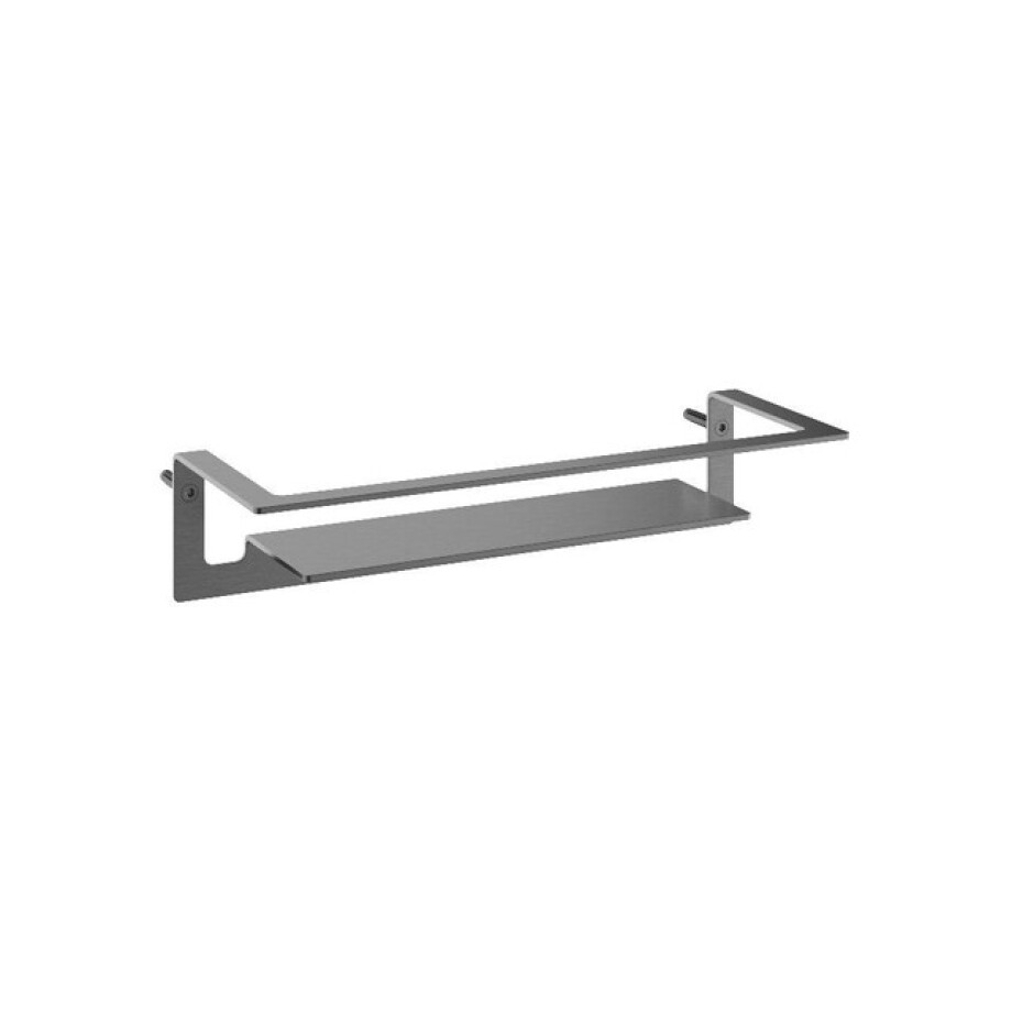 Hotbath Archie Design Douchekorf - recht - geborsteld gunmetal PVD ARA20BGP afbeelding 1