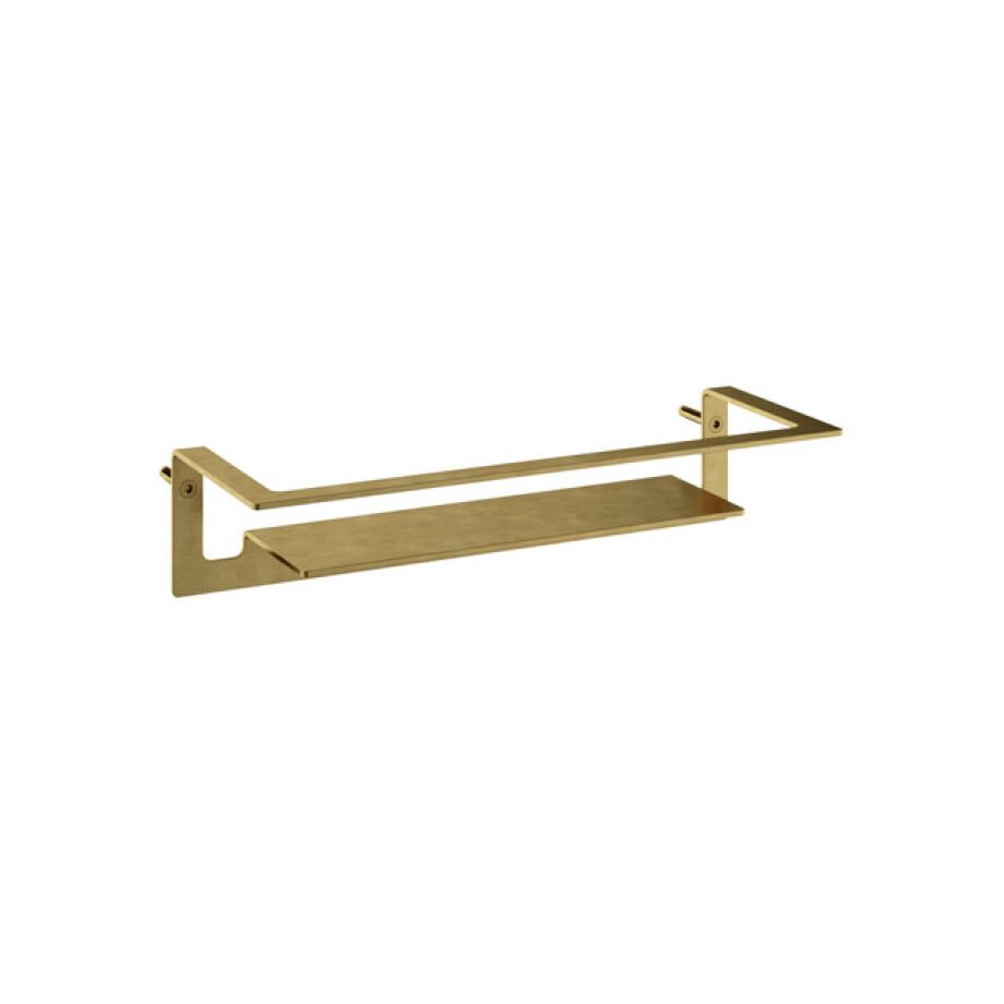 Hotbath Archie Design Douchekorf - recht - geborsteld messing PVD ARA20BBP afbeelding 1