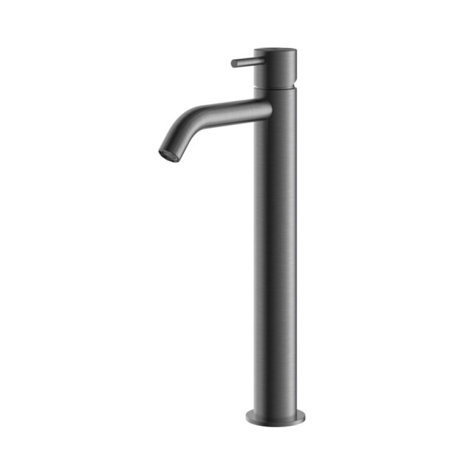 Hotbath Archie Wastafelmengkraan zonder waste Hoog BGP Geborsteld Gunmetal PVD AR003HBGP afbeelding 1