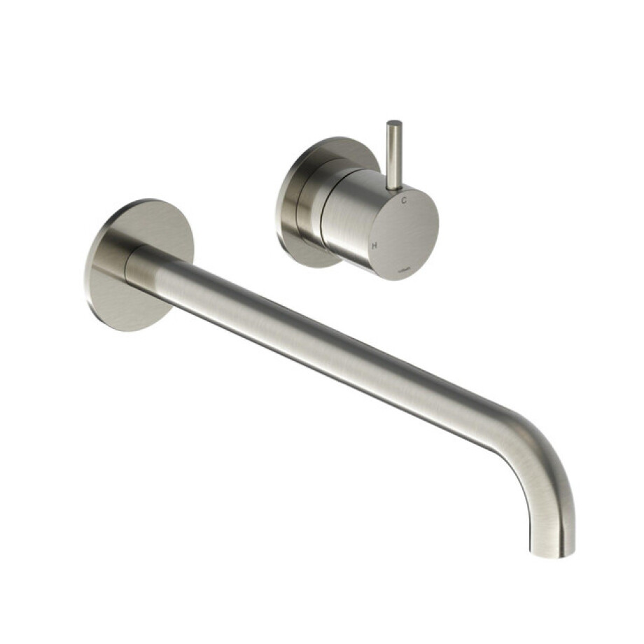 Hotbath Cobber afbouwdeel inbouw wastafelmengkraan en 25 cm uitloop geborsteld nikkel CB005EXT25GN Hotbath Cobber afbouwdeel inbouw wastafelmengkraan en 25 cm uitloop geborsteld nikkel CB005EXT25GN afbeelding 1