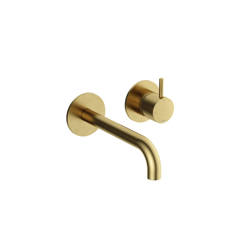 Hotbath Cobber Afbouwdeel - voor wastafelkraan - 18cm uitloop - Geborsteld Messing PVD CB105EXT18BBP Hotbath Cobber Afbouwdeel - voor wastafelkraan - 18cm uitloop - Geborsteld Messing PVD CB105EXT18BBP afbeelding 1