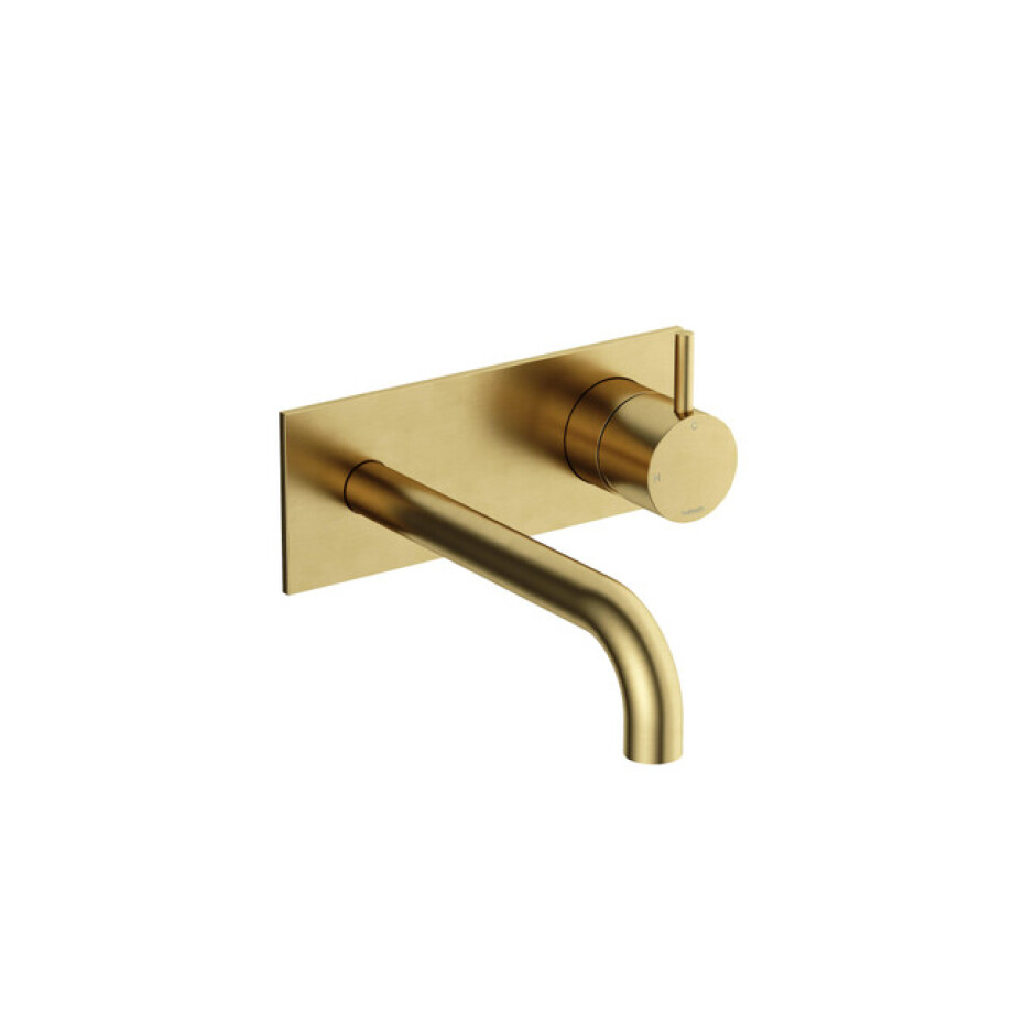 Hotbath Cobber Afbouwdeel - voor wastafelkraan - 18cm uitloop - Geborsteld Messing PVD CB106EXT18BBP afbeelding 1