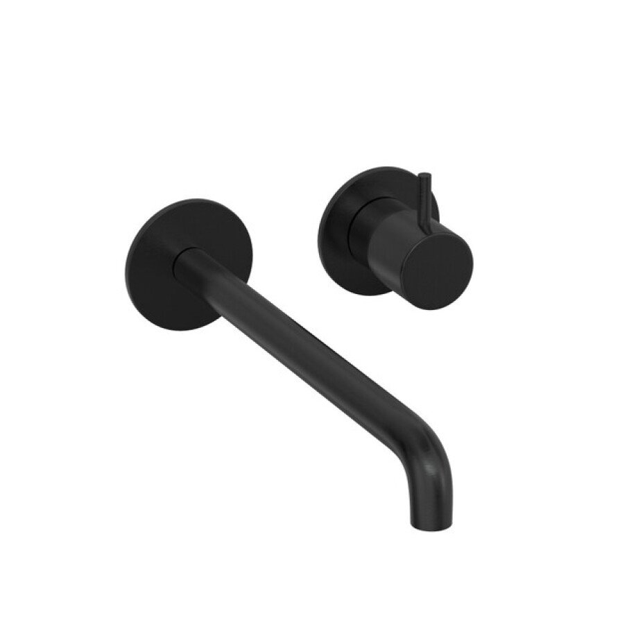 Hotbath Cobber Afbouwdeel - voor wastafelkraan - 25cm uitloop - Geborsteld zwart PVD CB105EXT25MBP afbeelding 1