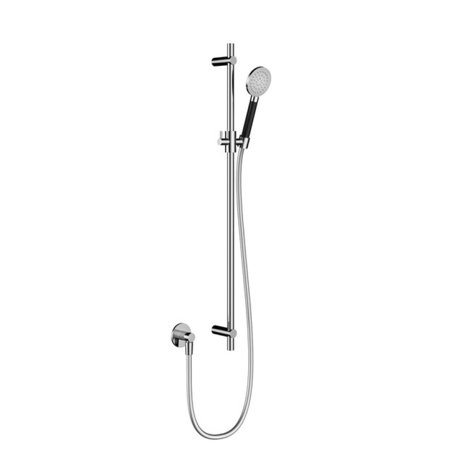 Hotbath Cobber glijstang 90cm met wandaansluitbocht 150cm doucheslang en ronde handdouche chroom M308CR Hotbath Cobber glijstang 90cm met wandaansluitbocht 150cm doucheslang en ronde handdouche chroom M308CR afbeelding 1