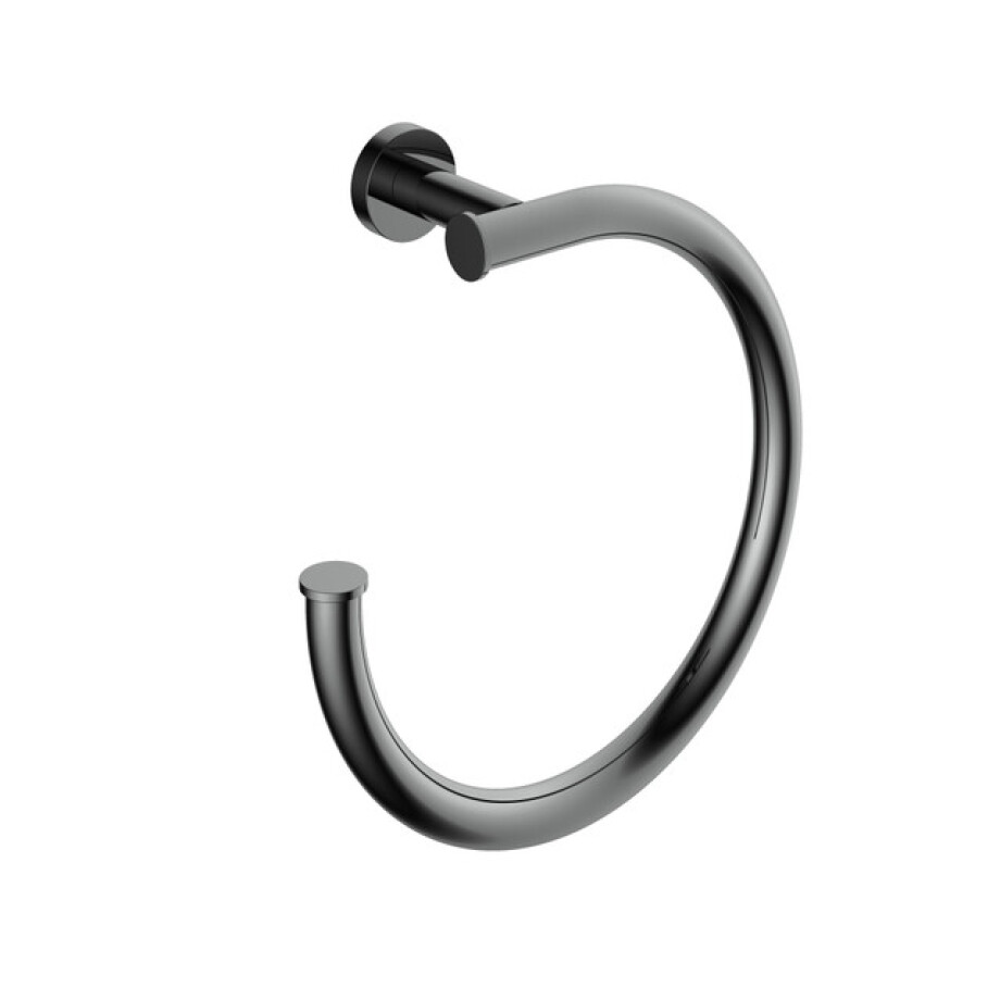 Hotbath Cobber handdoekring zwart chroom CBA08BK afbeelding 1