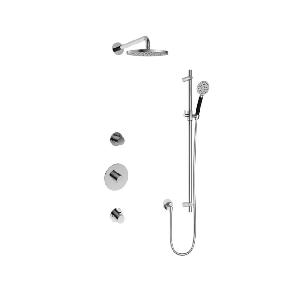 Hotbath Cobber IBS20 Regendoucheset inbouw - 35cm wandarm - 20cm ronde hoofddouche - 3 standen handdouche - glijstang - chroom IBS20CR17 Hotbath Cobber IBS20 Regendoucheset inbouw - 35cm wandarm - 20cm ronde hoofddouche - 3 standen handdouche - glijstang - chroom IBS20CR17 afbeelding 1