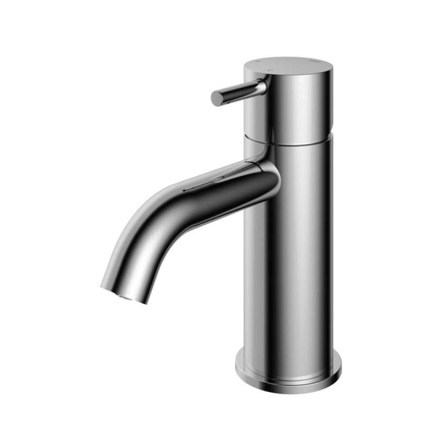 Hotbath Cobber lage wastafelmengkraan met gebogen uitloop zonder waste chroom CB003CCR Hotbath Cobber lage wastafelmengkraan met gebogen uitloop zonder waste chroom CB003CCR afbeelding 1