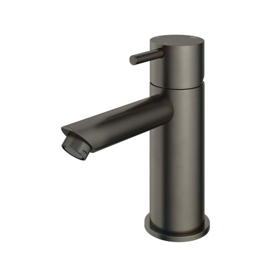 Hotbath Cobber lage wastafelmengkraan met rechte uitloop zonder waste verouderd ijzer CB003SAI afbeelding 1