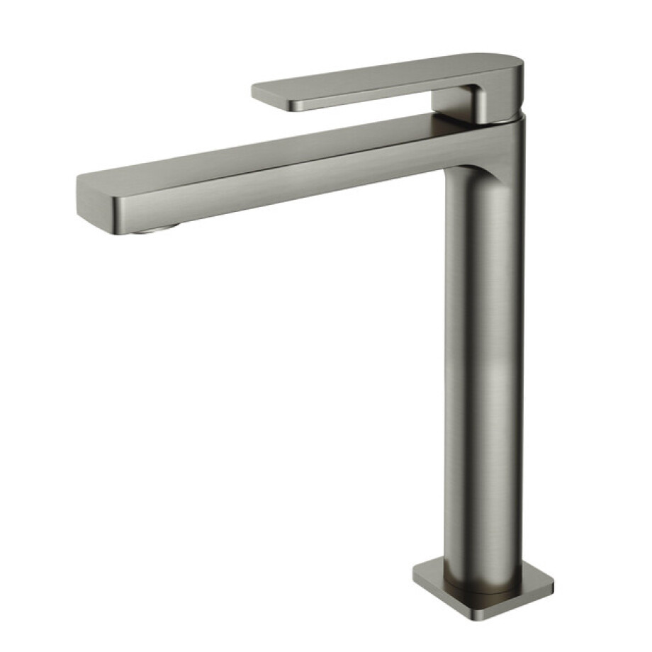 Hotbath GAL Verhoogde wastafelmengkraan zonder waste Geborsteld nikkel GL003HGN afbeelding 1