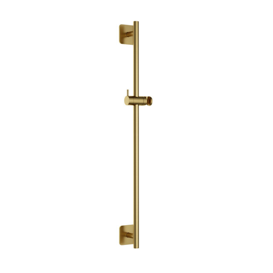 Hotbath Gal Verstelbare glijstang 100 cm Geborsteld messing PVD GL311BBP afbeelding 1