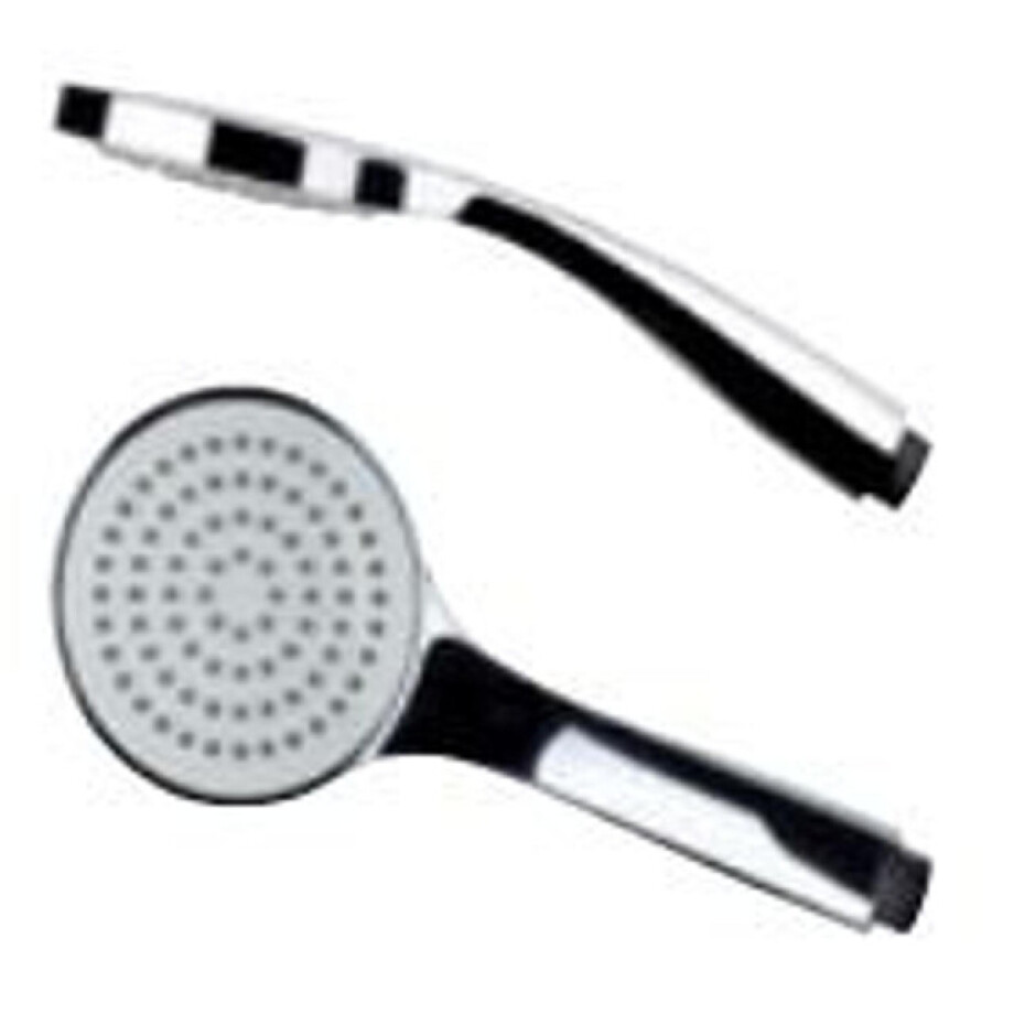 Hotbath Mate ronde handdouche 26.8 ø13cm ABS kunststof nikkel geborsteld M360GN afbeelding 1