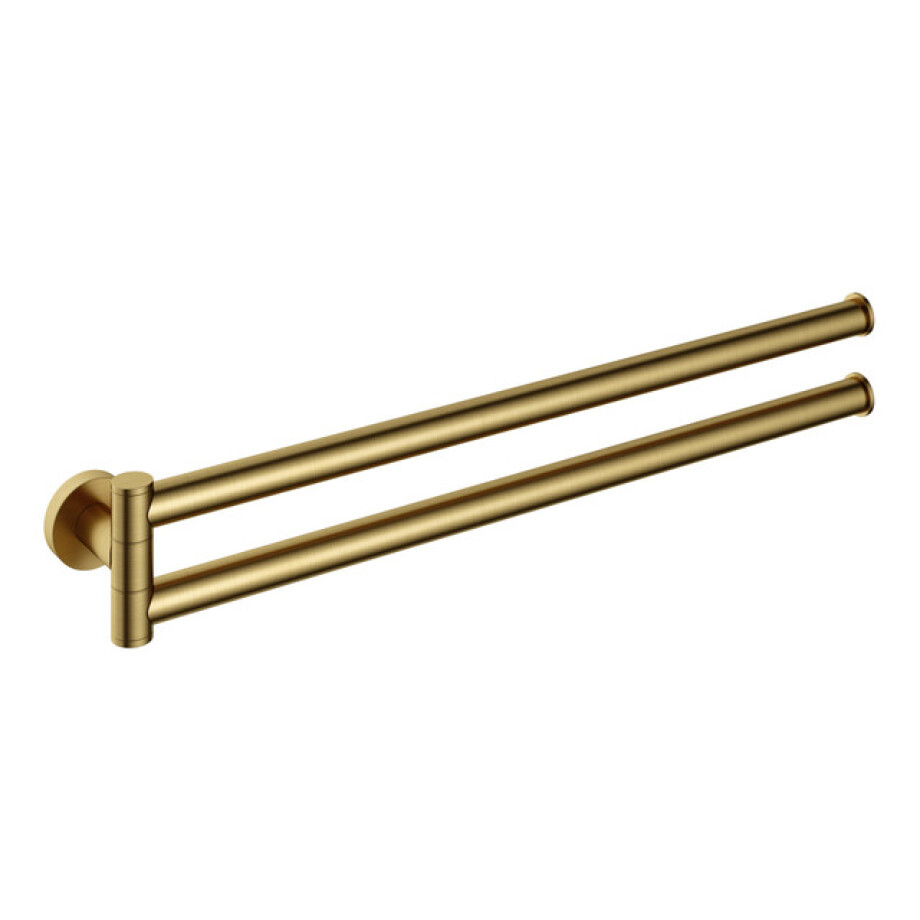 Hotbath &MORE Handdoekhouder Draaibaar BBP Geborsteld messing PVD BAA15BBP afbeelding 1