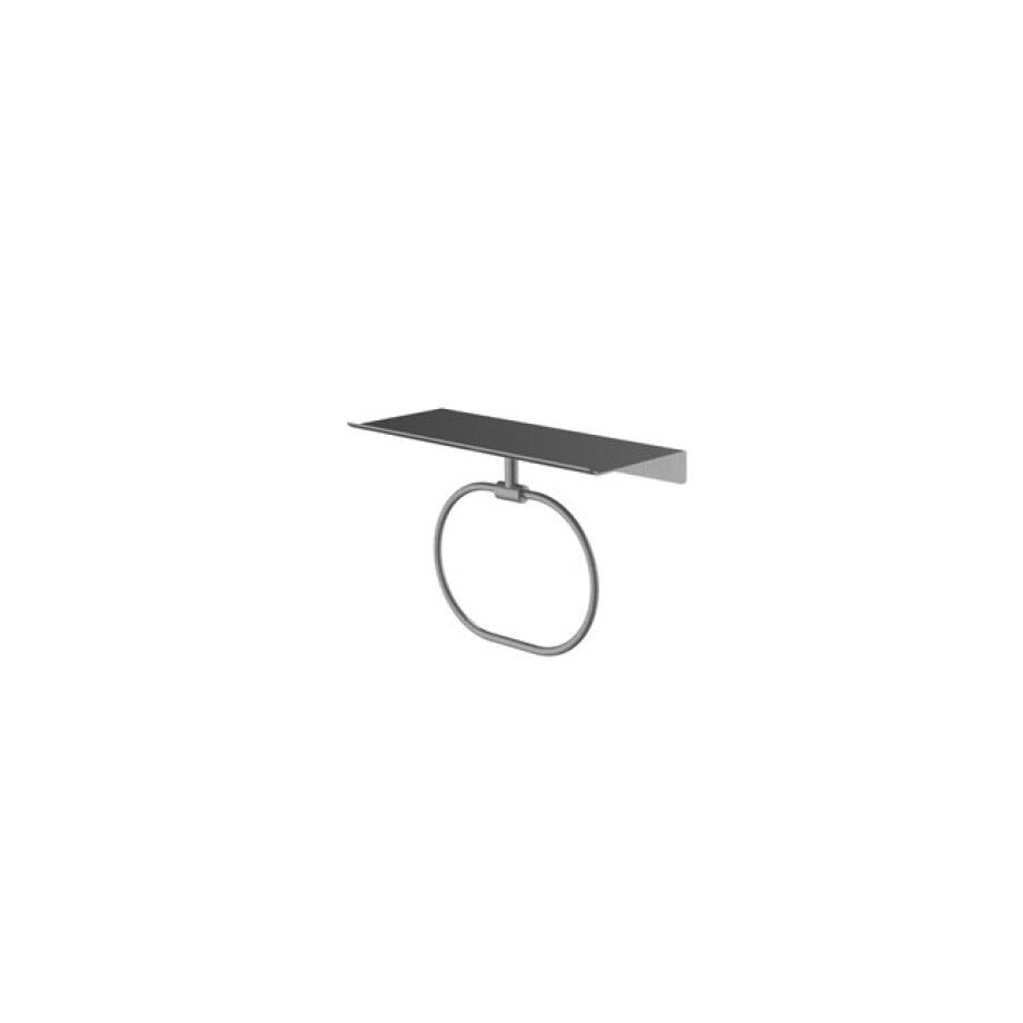 Hotbath &MORE Handdoekring - voor planchet serie - Geborsteld gunmetal PVD SHA08BGP afbeelding 1