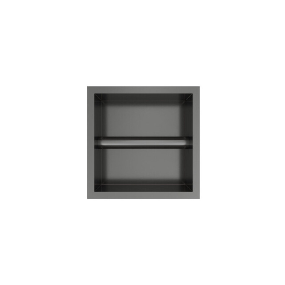 Hotbath &MORE Inbouw Toiletrol Houder - 16x16x13cm - Geborsteld gunmetal PVD PH016BGP afbeelding 1