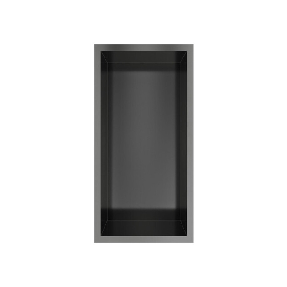 Hotbath &MORE Inbouwbox of inbouwnis - 30x15x10 - Geborsteld gunmetal PVD BOX015BGP afbeelding 1