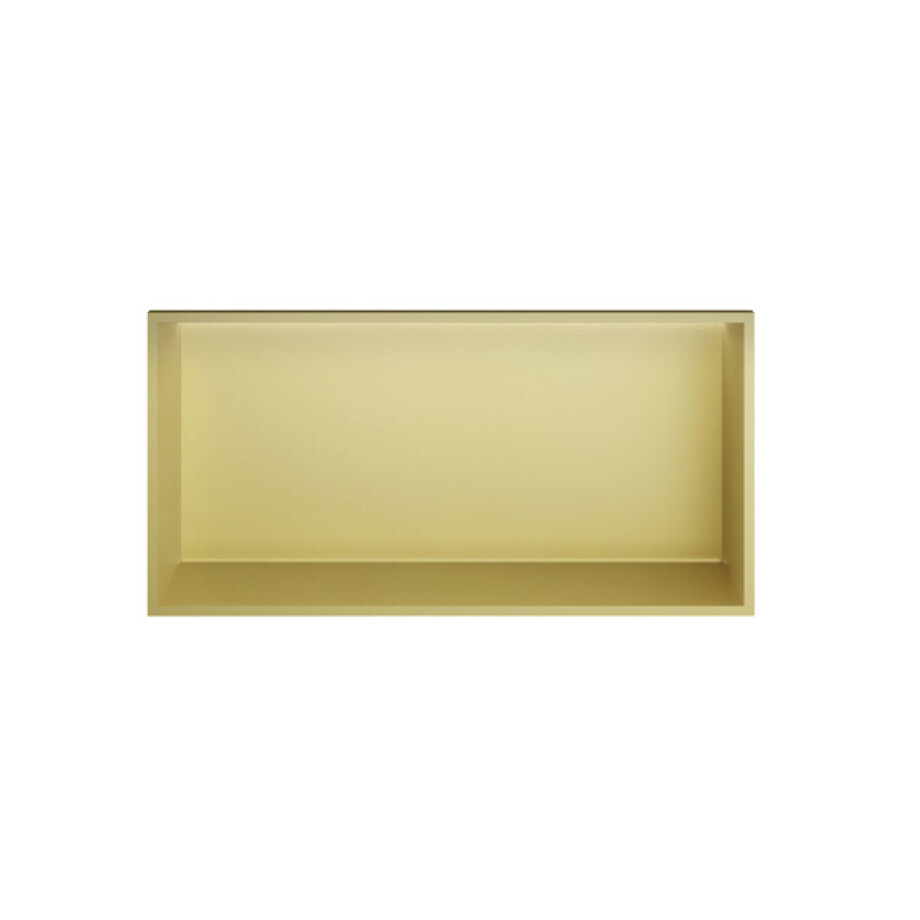 Hotbath &MORE Inbouwbox of inbouwnis - 30x60x10 - with LED IP44 - Geborsteld messing PVD BOX060LBBP afbeelding 1