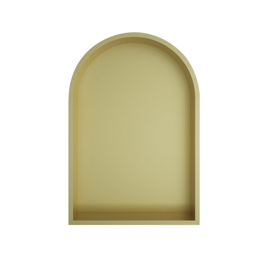 Hotbath &MORE Inbouwbox of inbouwnis Toogmodel - 30x45x10cm - Geborsteld messing PVD BOW30BBP afbeelding 1