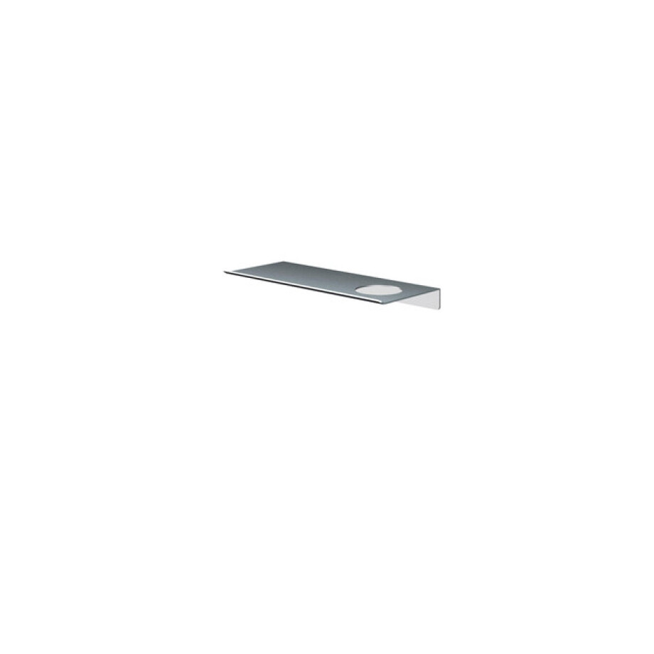 Hotbath &MORE Planchet - 30cm - inclusief bevestigings rails - 1 uitsparing - voor zeepdispenser of beker - RVS 316 SH030HIX afbeelding 1