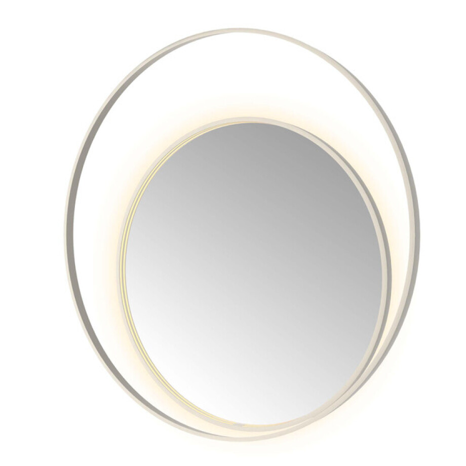 Hotbath &MORE Spiegel Round2 direct en indirect LED spiegelverwarming dimbaar met afstandsbediening RVS 316 R2X120IX afbeelding 1