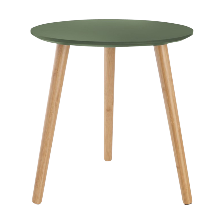 Esma houten bijzettafel groen - Ø 40 cm afbeelding 1
