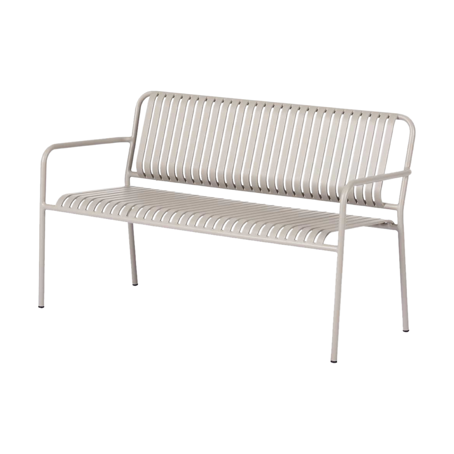 Zahra metalen tuinbank taupe Zahra metalen tuinbank taupe afbeelding 1