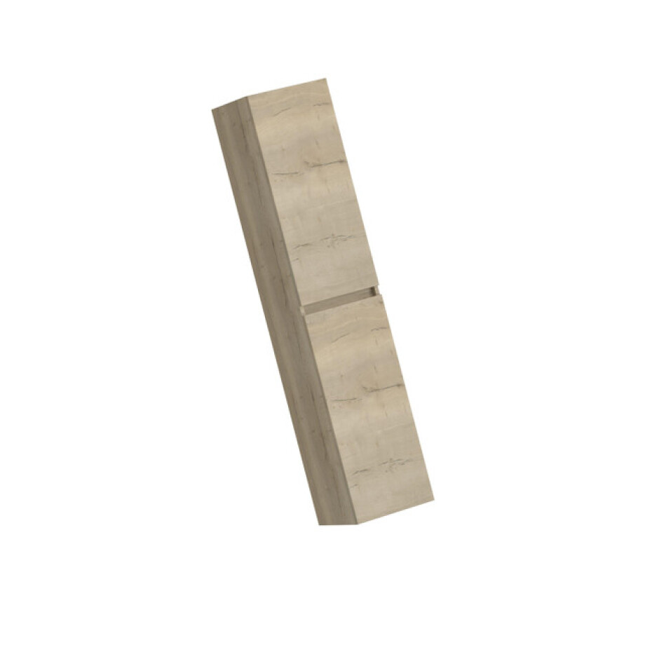 HR badmeubelen Hoge Kast - 35x35x170cm - 2 deuren - rechtsdraaiend - greeploos - nebraska eiken 75105700024 afbeelding 1