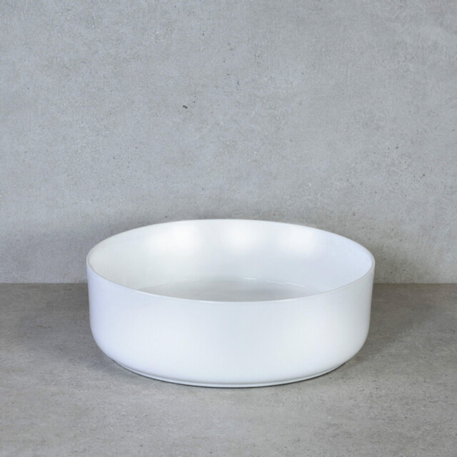 HR Badmeubelen Note waskom - 37x12cm - opbouw - keramiek - wit mat 10401053 afbeelding 1