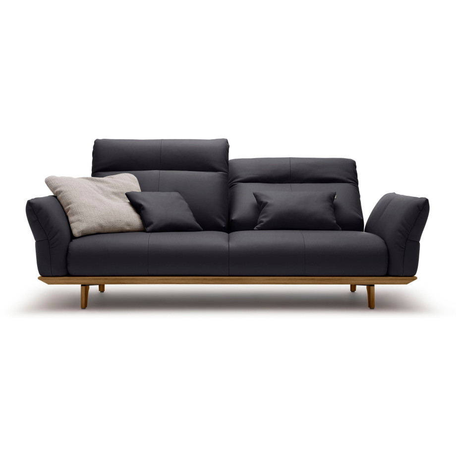 Hülsta Sofa 3-zitsbank Hs.460 Onderstel in walnotenhout, walnotenhouten poten, breedte 208 cm afbeelding 1