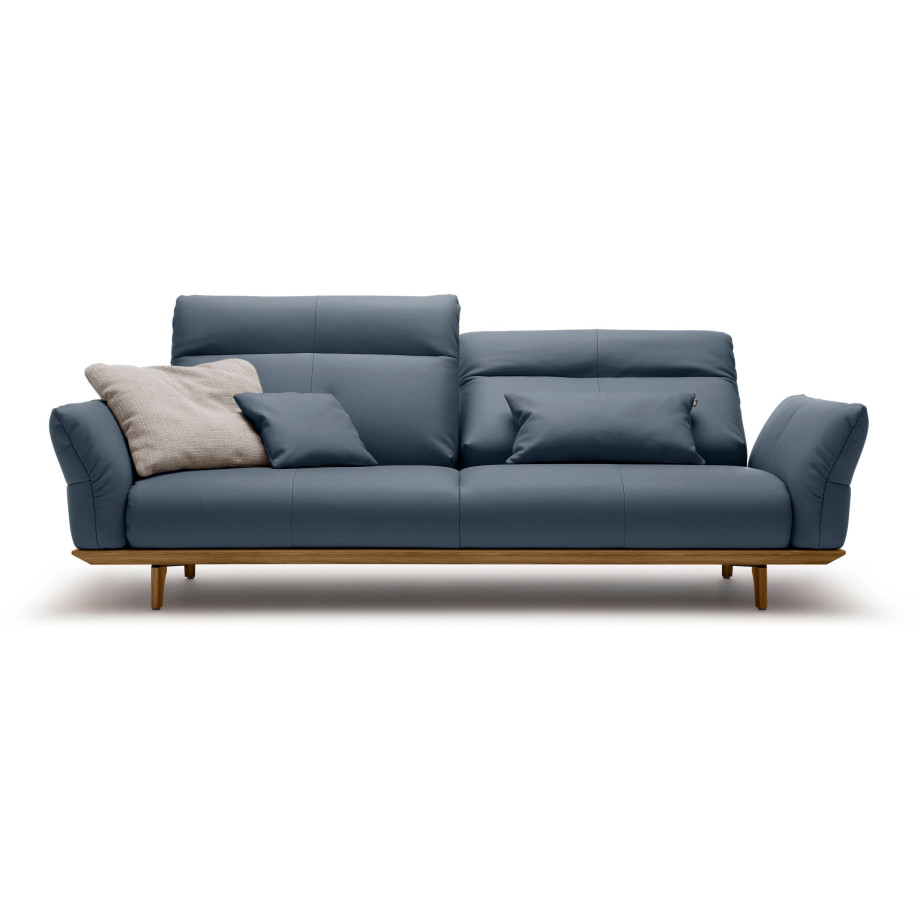 Hülsta Sofa 3,5-zitsbank Hs.460 Onderstel en poten in walnotenhout, breedte 228 cm afbeelding 