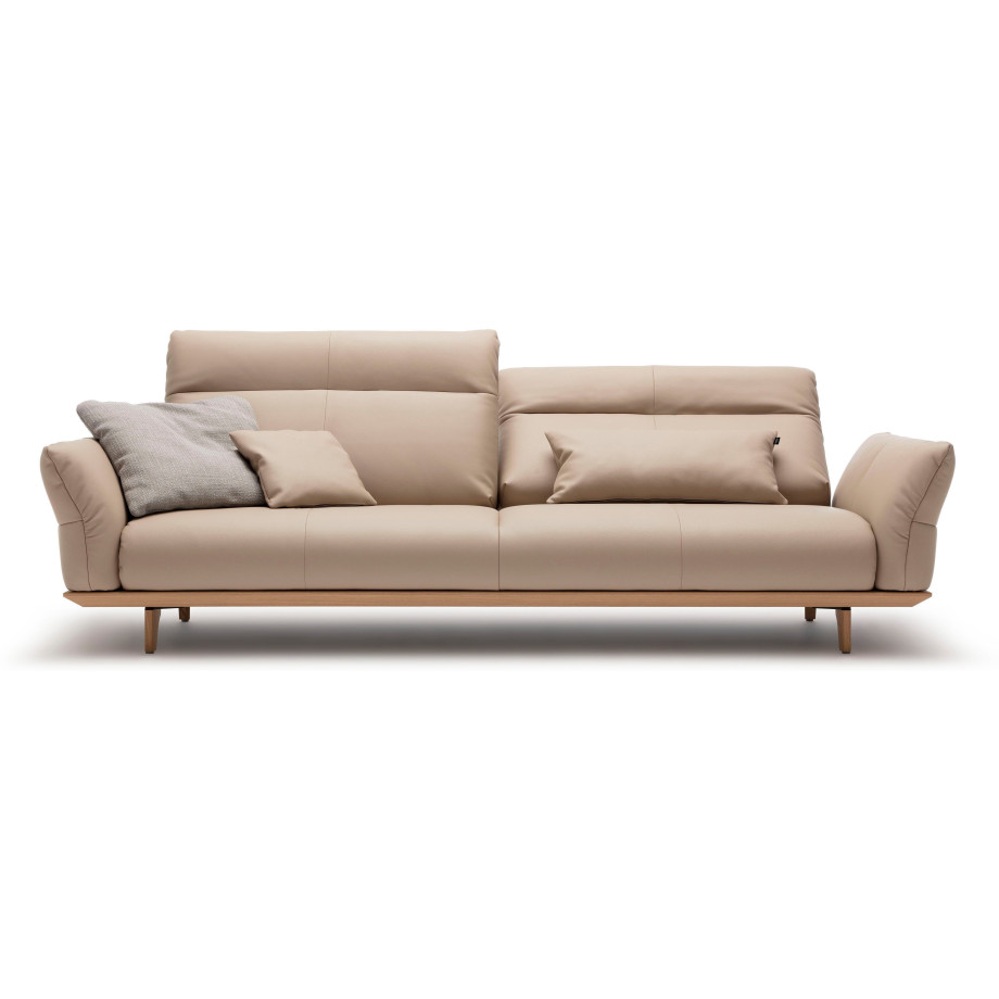 Hülsta Sofa 4-zitsbank Hs.460 Onderstel in eiken, poten in natuurlijk eiken, breedte 248 cm afbeelding 1