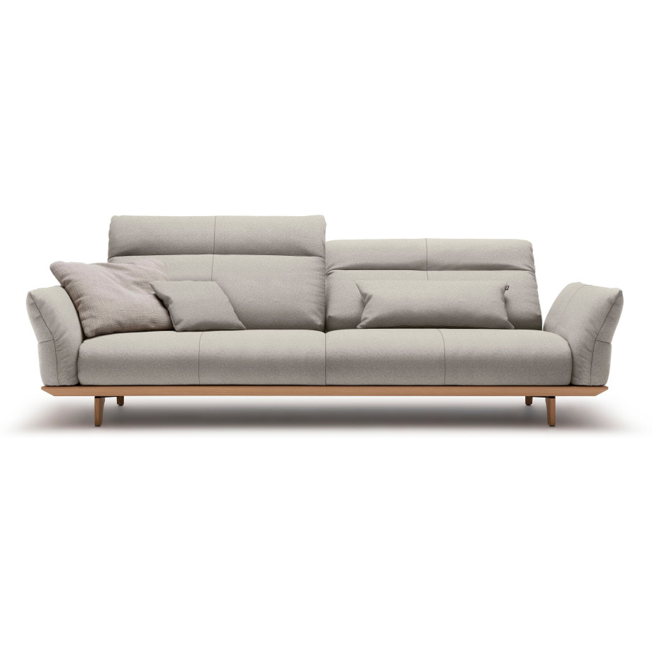 Hülsta Sofa 4-zitsbank Hs.460 Onderstel in eiken, poten in natuurlijk eiken, breedte 248 cm afbeelding 1