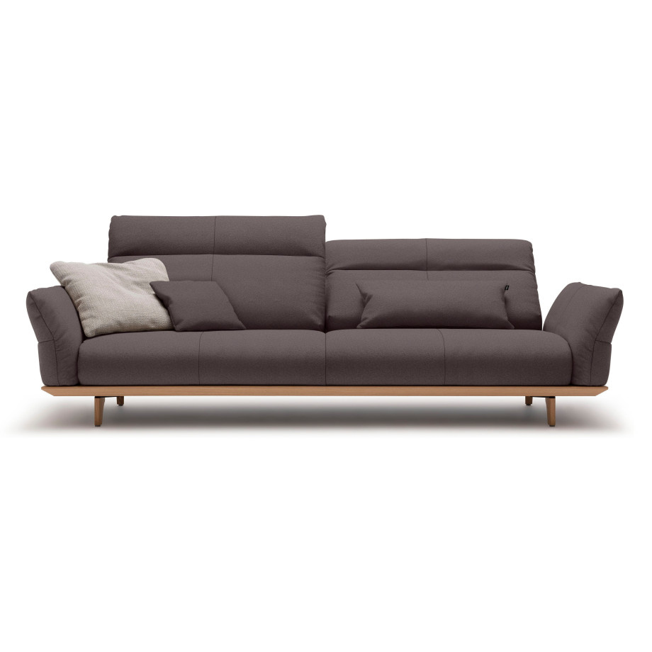 Hülsta Sofa 4-zitsbank Hs.460 Onderstel in eiken, poten in natuurlijk eiken, breedte 248 cm afbeelding 1