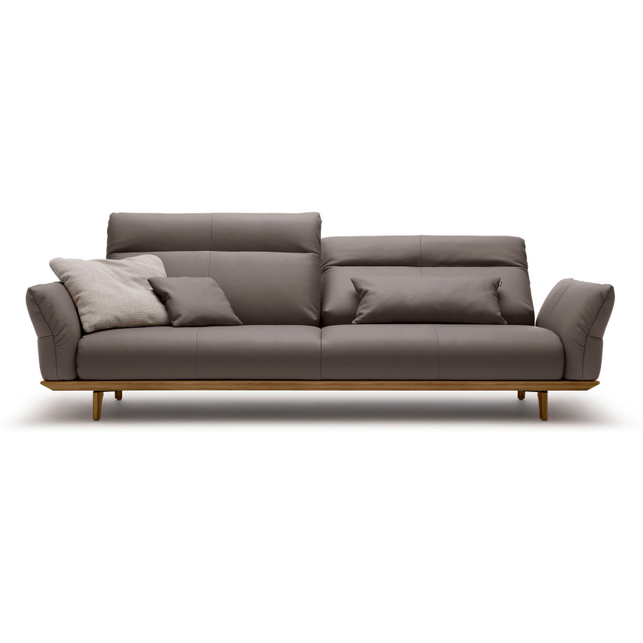 Hülsta Sofa 4-zitsbank Hs.460 Onderstel in walnotenhout, walnotenhouten poten, breedte 248 cm afbeelding 1