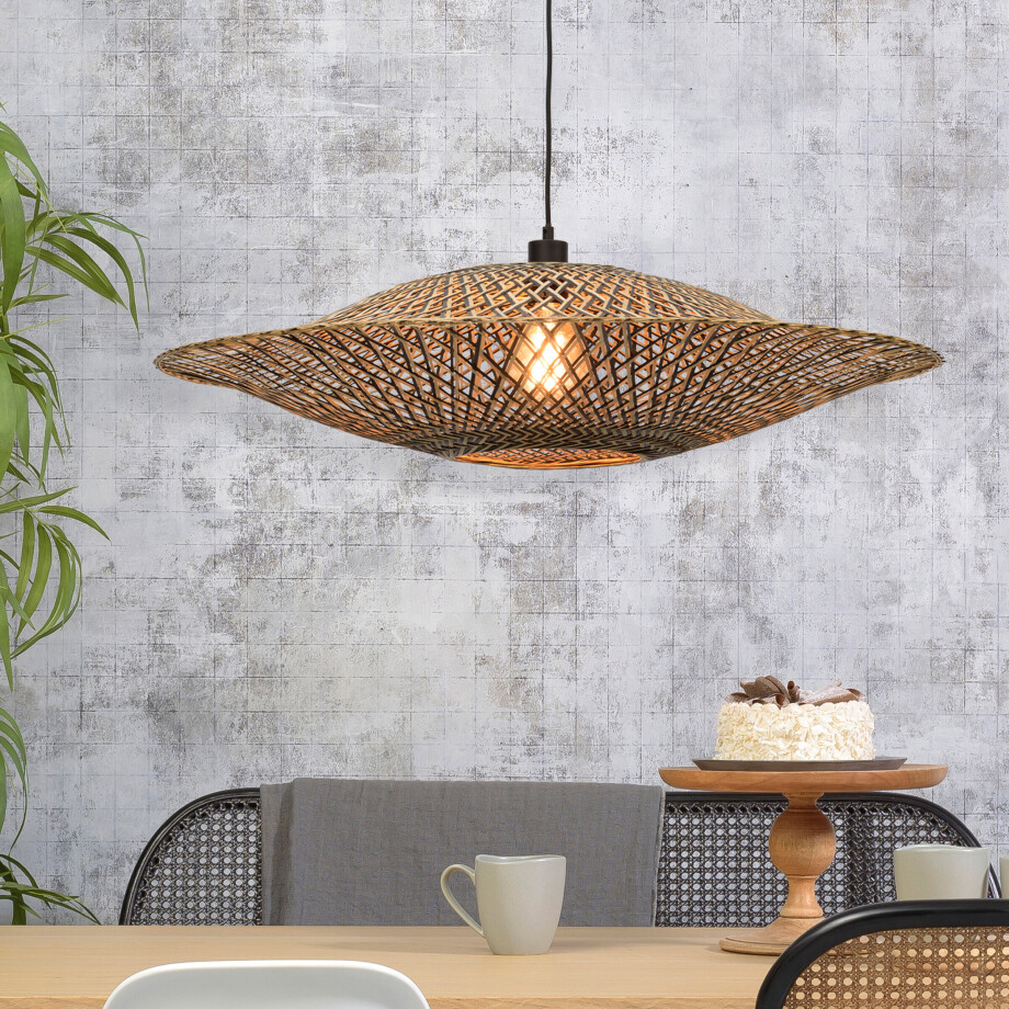 GOOD&MOJO Hanglamp 'Bali' Large, Bamboe, kleur Naturel GOOD&MOJO Hanglamp 'Bali' Large, Bamboe, kleur Naturel afbeelding 1
