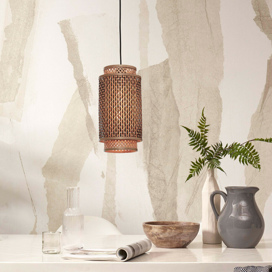 GOOD&MOJO Hanglamp 'Bhutan' Bamboe, 35cm, kleur Naturel GOOD&MOJO Hanglamp 'Bhutan' Bamboe, 35cm, kleur Naturel afbeelding